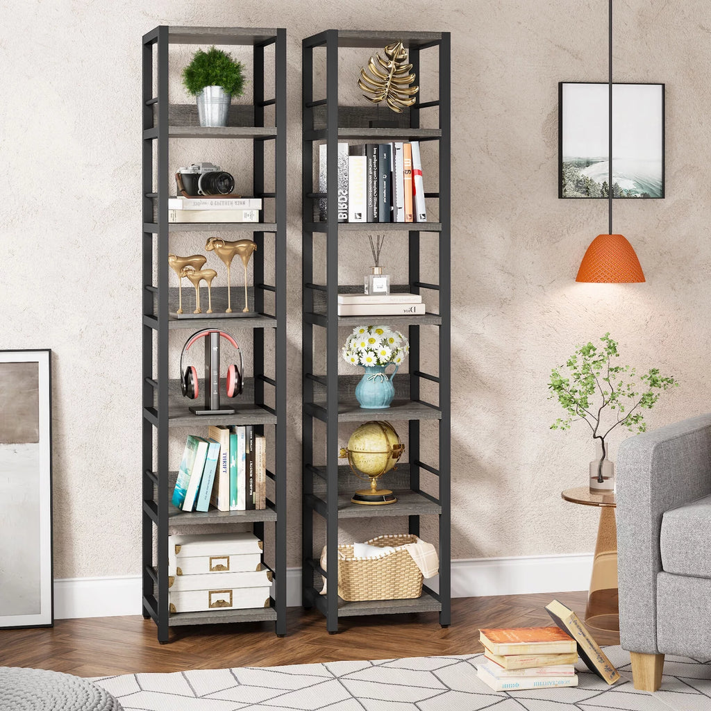 75" 6 Tier Narrow Bookshelf G6620