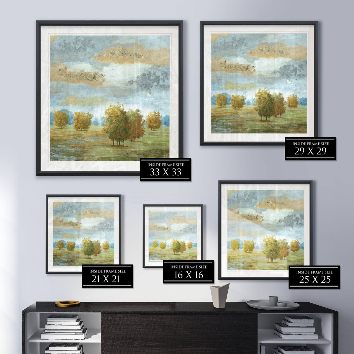 Framed Giclee Print 38x38 Y4459