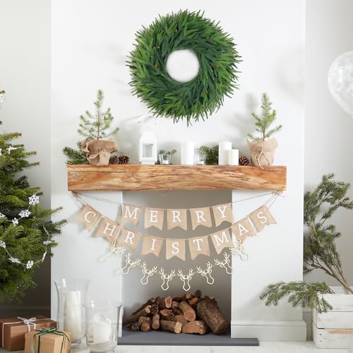 24 Inch Christmas Wreath 2 Pack L82326