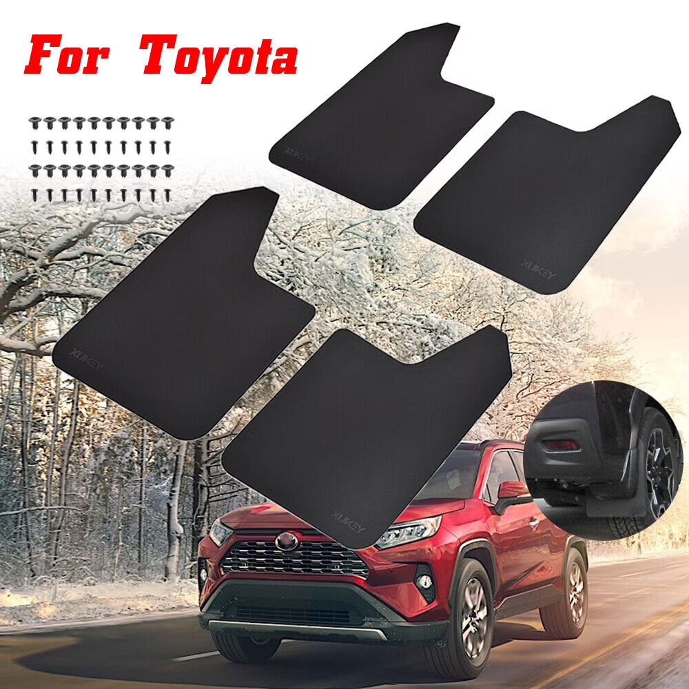 Black PP+TPO Plastic Mud Flaps for Car SUV Truck J153