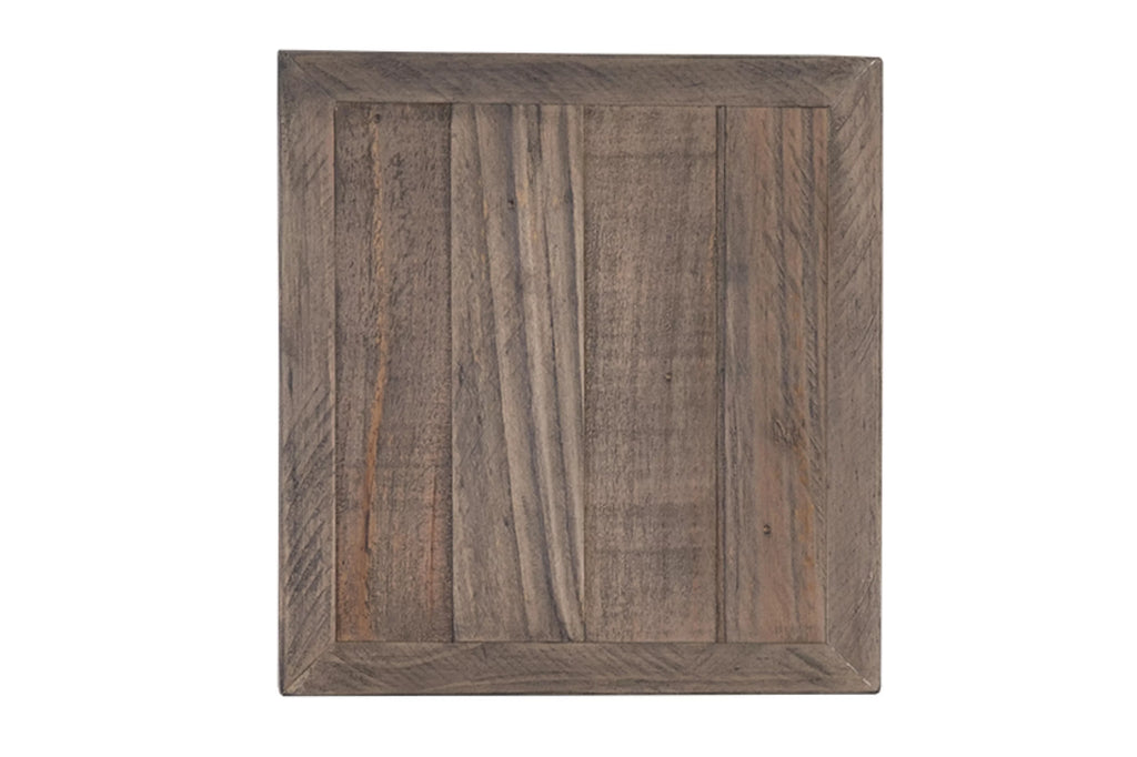 Distressed Light Brown Solid Wood Counter Stool G4520