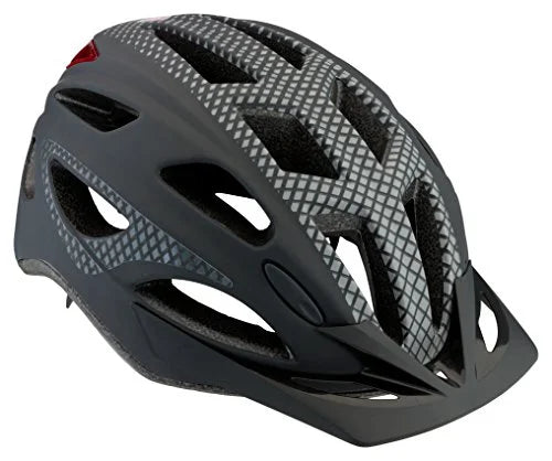 LED Lighted Bike Helmet with Reflective Design, Matte Black F711400