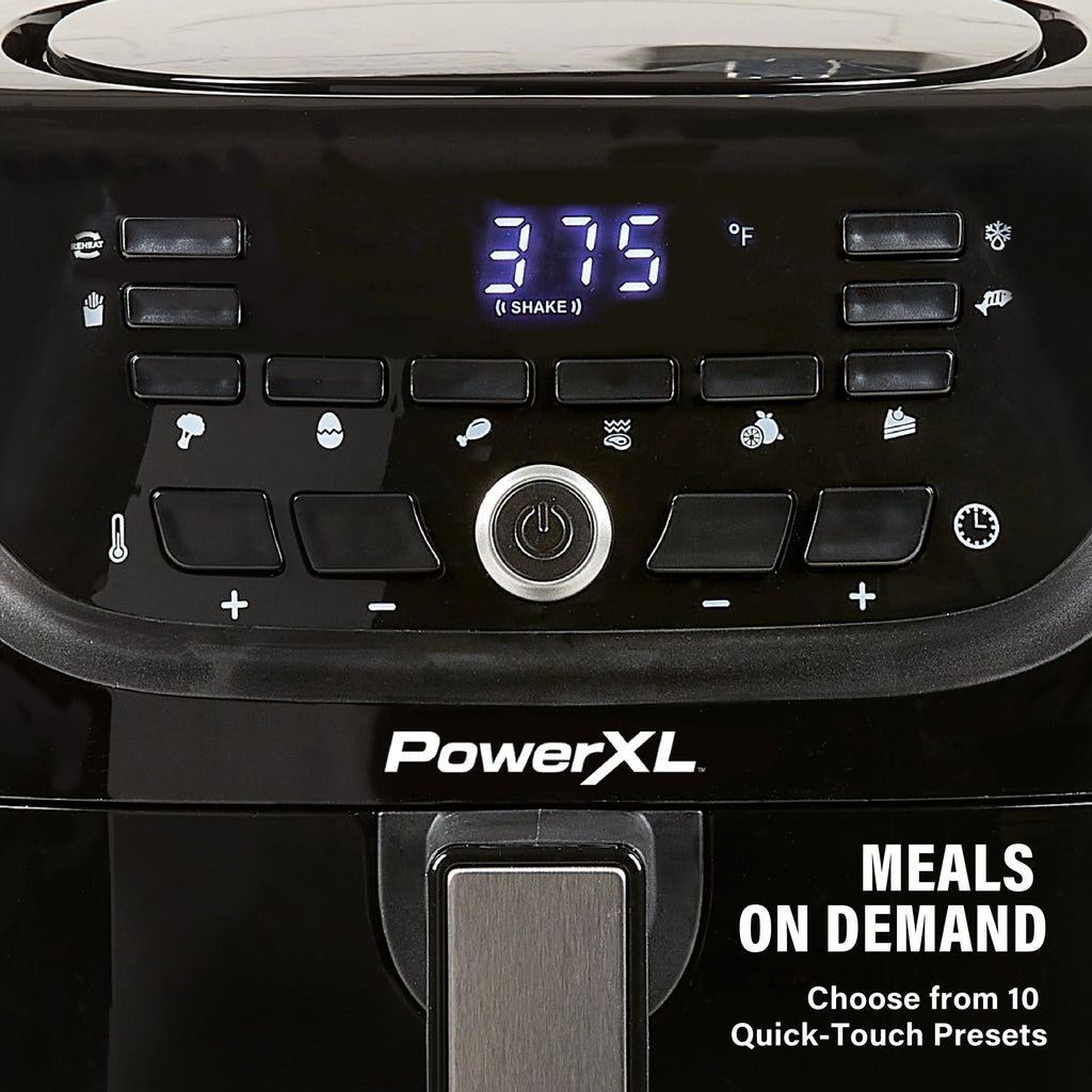 6-Qt Digital Air Fryer with 10 Presets, Black B704