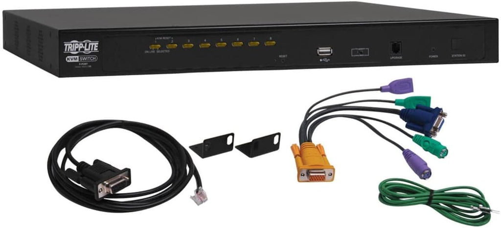 8-Port KVM Switch with On-Screen Display, 1U Rack Mount C690672