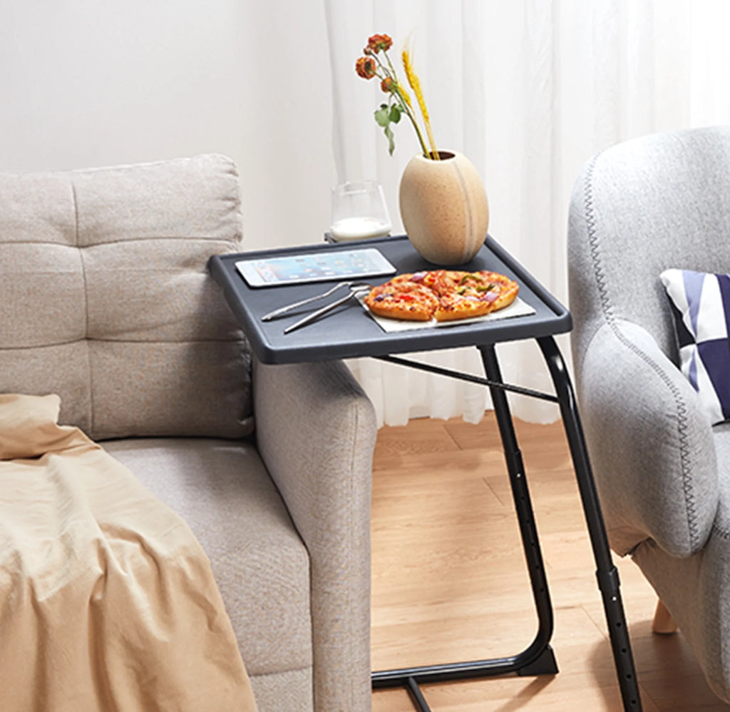 2 Pack Folding TV Tray Table Set, Black W6568