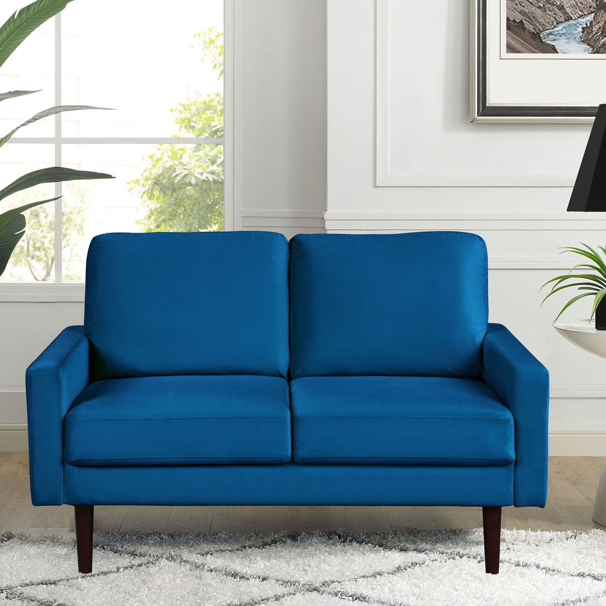 Navy Blue Loveseat T696