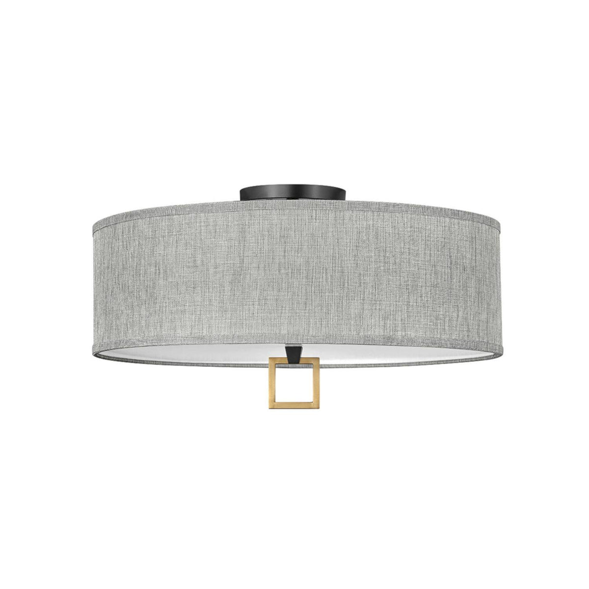 Black Heritage Brass LED Semi-Flush Mount T11690