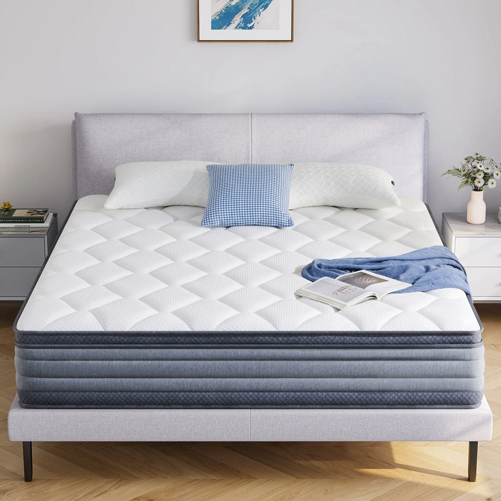 Queen 9" Hybrid Gel Memory Foam Innerspring Mattress O394