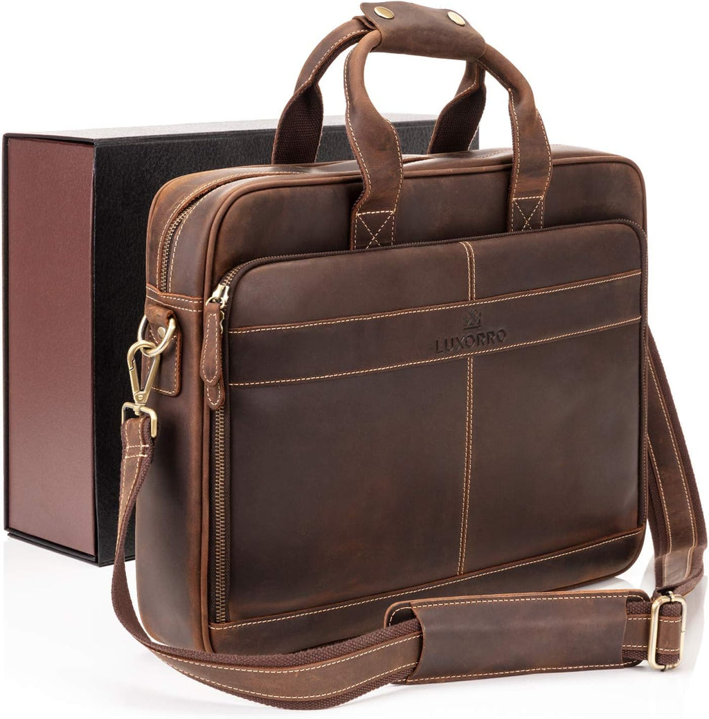 Full Grain Leather Laptop Bag K624