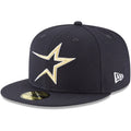 Navy Wool Fitted Hat Cap 7 5/8 K727