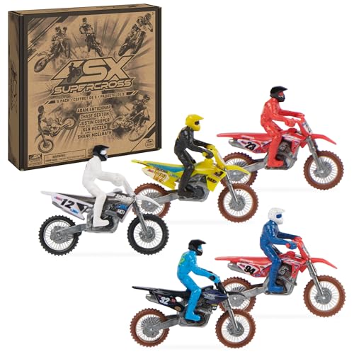 5-Pack 1:24 Scale Die-Cast Motorcycles with Rider Figure C957938