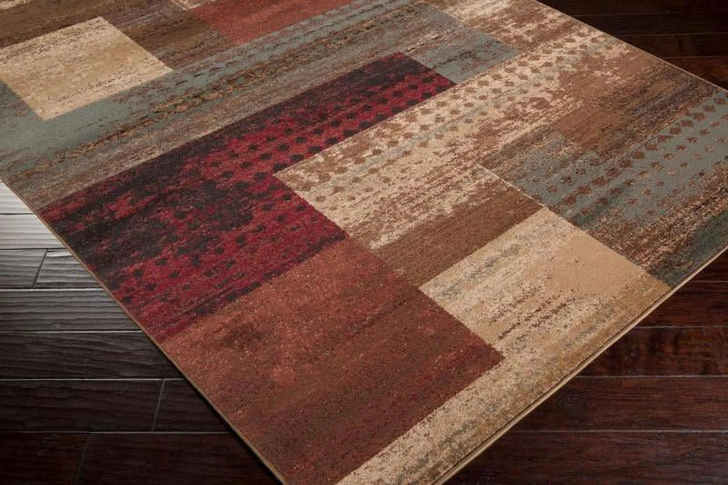 8x11 Dark Red Area Rug H326392