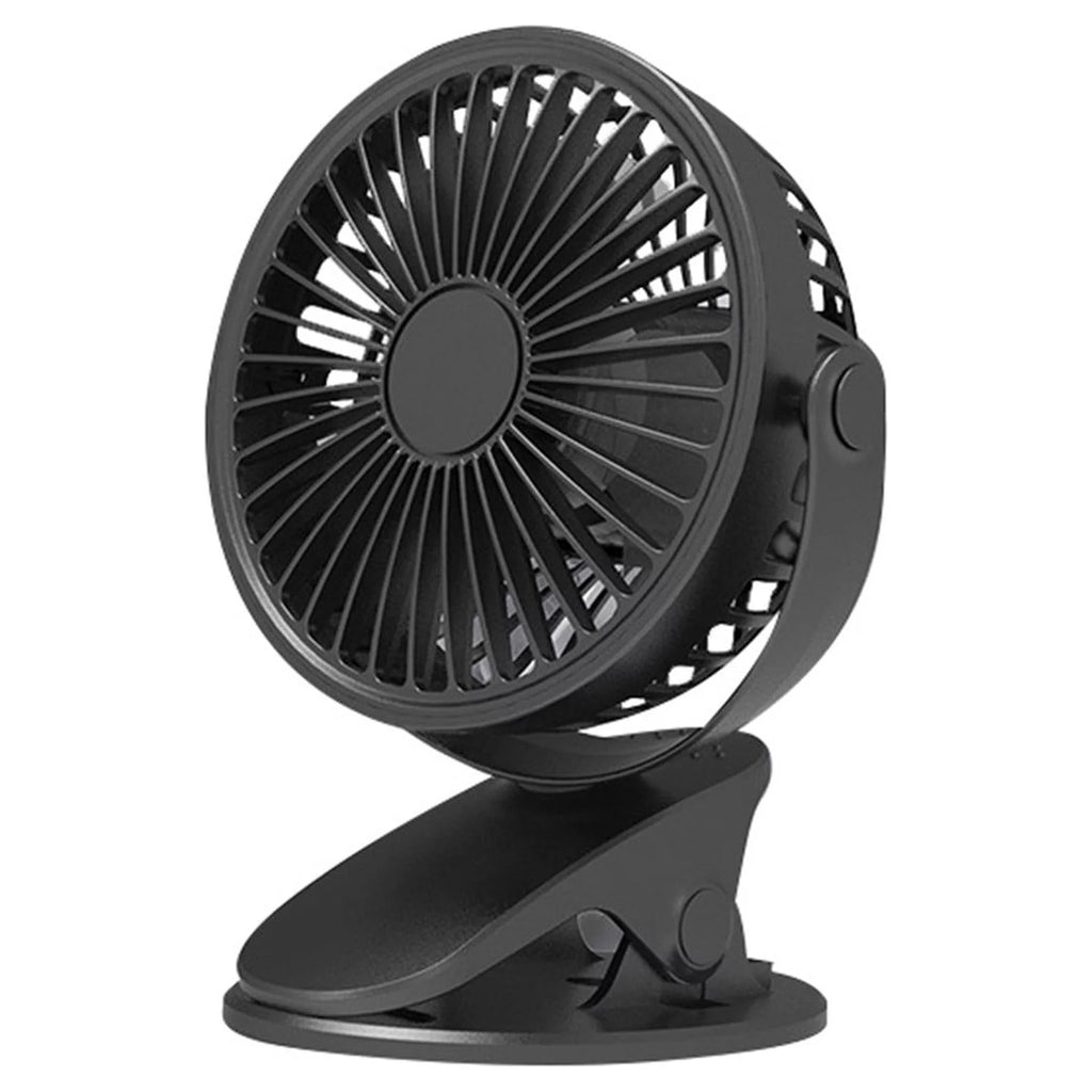 Portable Clip on Fan, 3 Speeds USB Plug in X28784