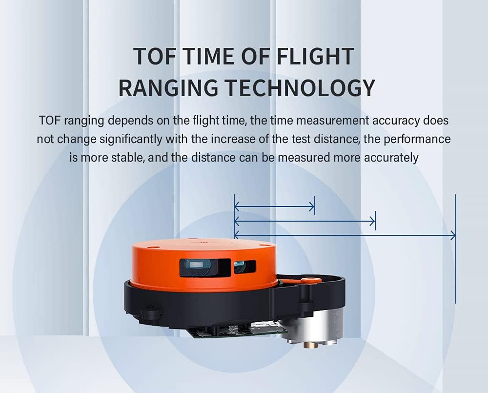 TOF Lidar 5Hz 9Meter UART Communication by USB Type-C for Robot Measure Range Create Map R9311