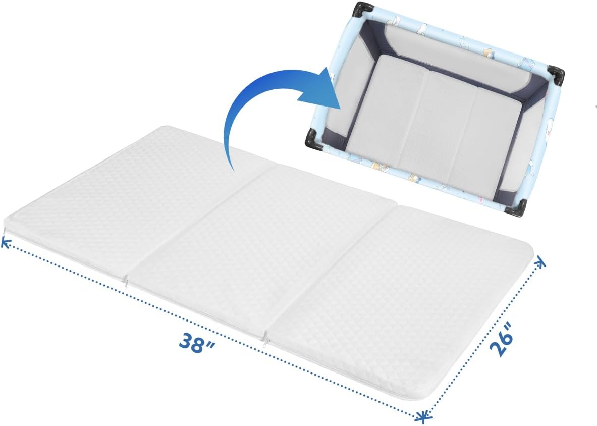 38’’x26’’ Waterproof Portable Crib Mattress Topper E26574