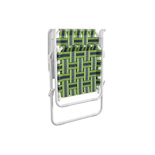 2-Pack Blue and Green Folding Lawn Chairs B174400