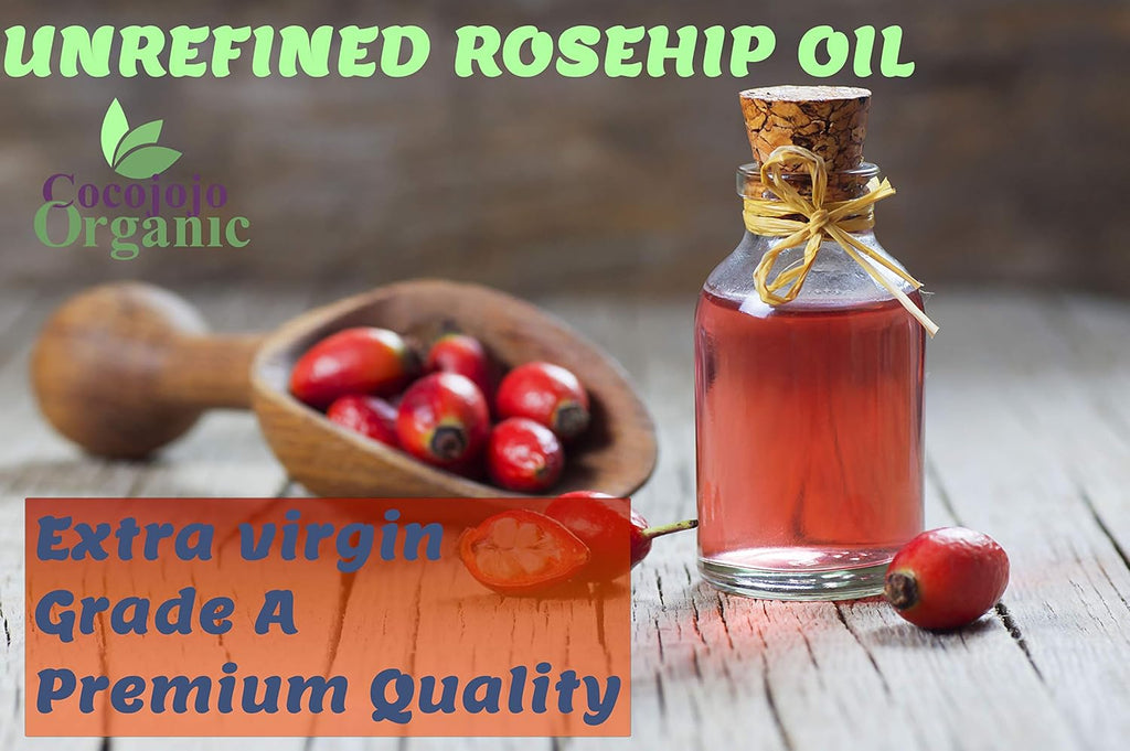 100% Pure Unrefined Cold Pressed Rosehip Oil - 32 Oz J49948
