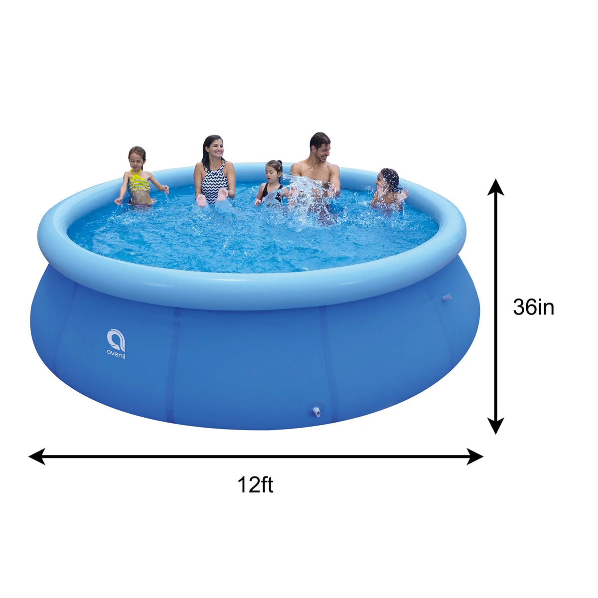 Inflatable Top Ring Round Pool Blue 10 ft x 30 in S95659