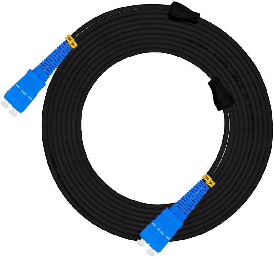 LC to LC Outdoor Armored Duplex 9/125 SM Fiber Optic Cable 300M A48258