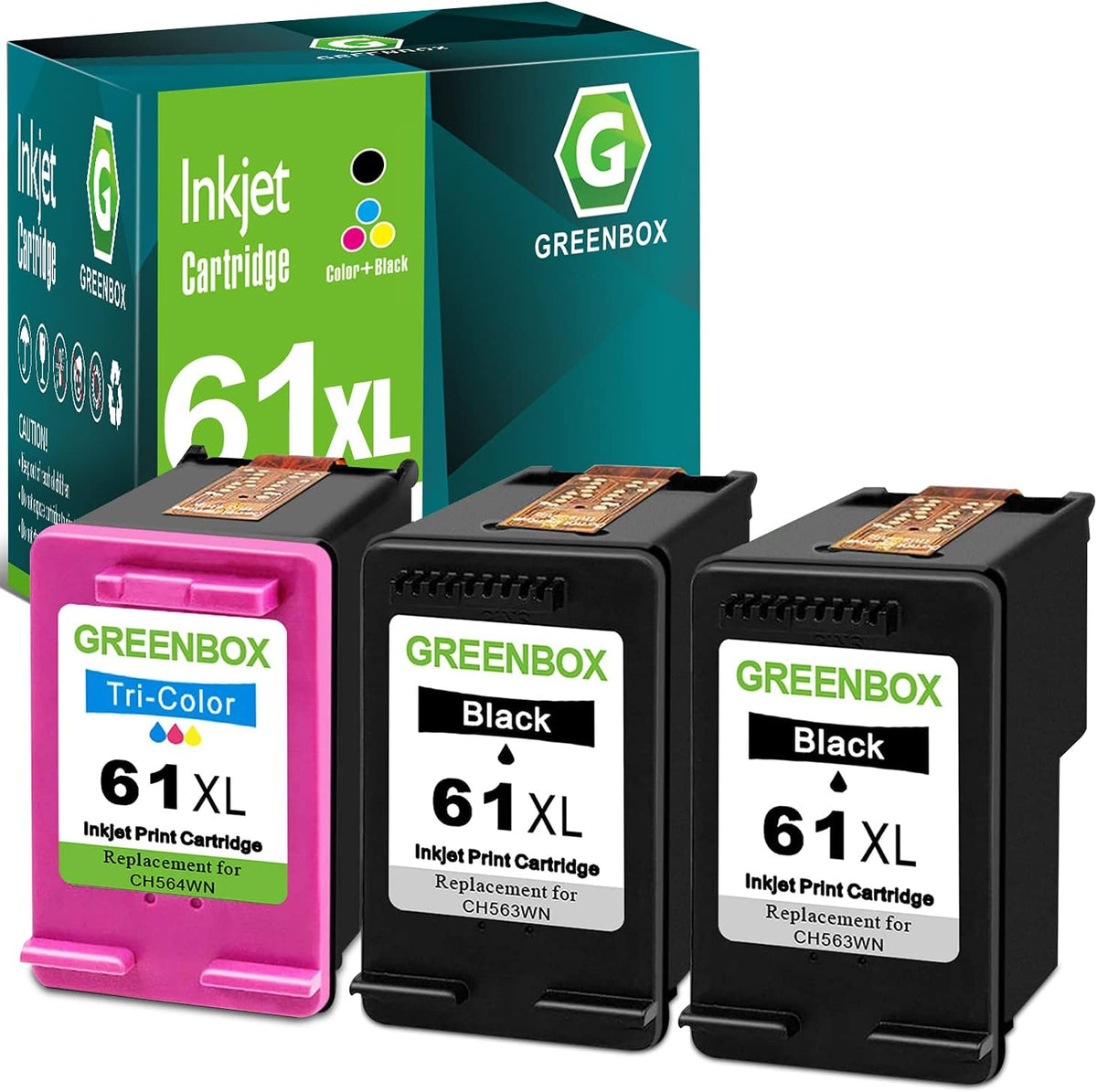 Remanufactured Ink Cartridge 61 Replacement Pack of 2 Z659638