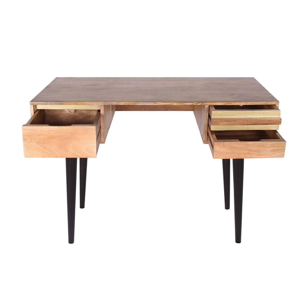 3 Drawer Mango Wood Desk C9907