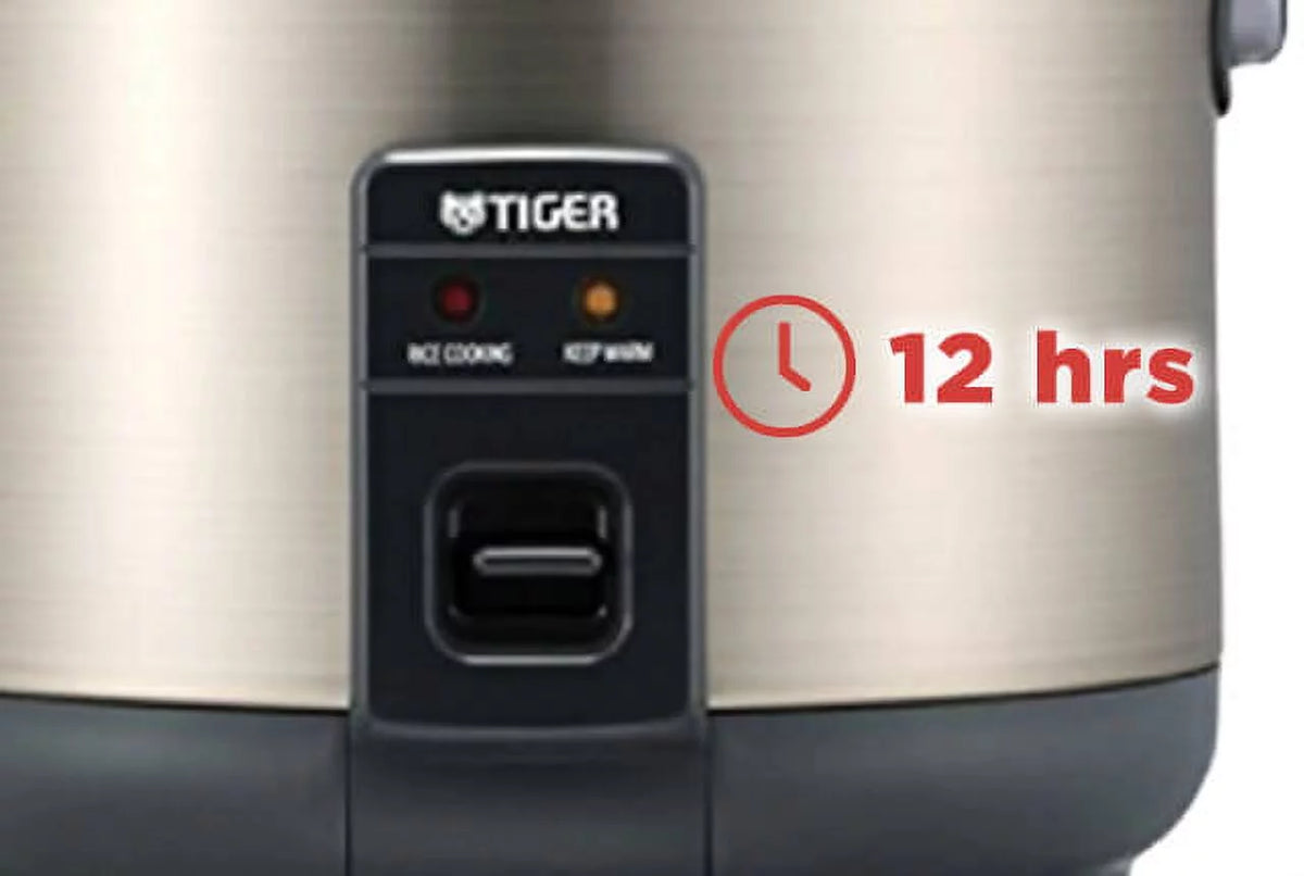 5.5-Cup Stainless Steel Gray Rice Cooker and Warmer Y331224