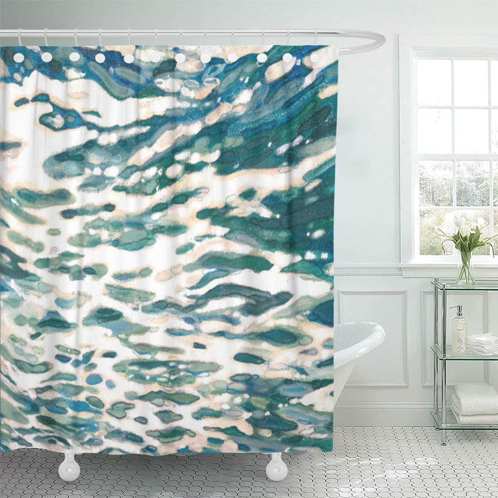 Blue Water Ocean Surf Beach Shower Curtain 66x72 inch X395