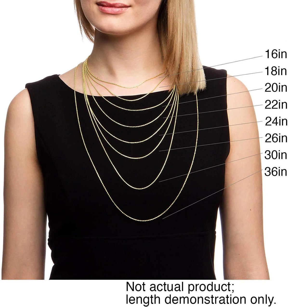 14K Yellow Gold 3mm Hollow Figaro Chain Necklace C9153