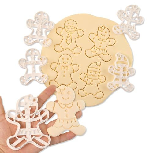 4 Pcs Large Gingerbread Man Cookie Cutter Set Q9930