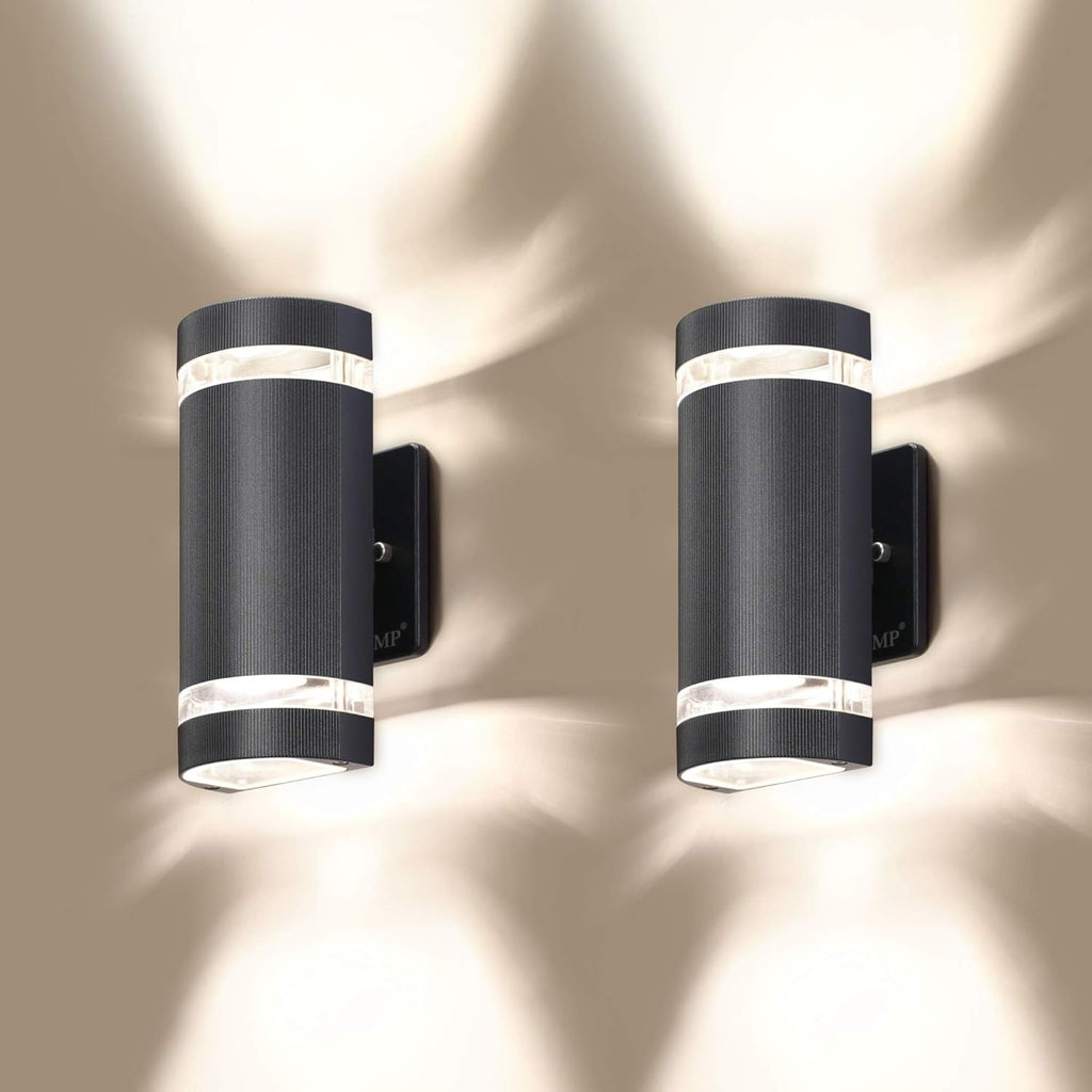 4 Pack Semi Cylinder Outdoor Wall Light, Aluminum Waterproof, 3000k 5W D9860
