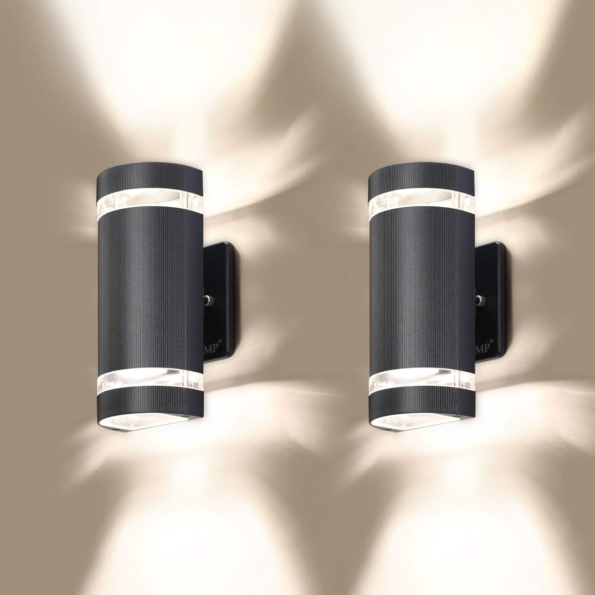 4 Pack Semi Cylinder Outdoor Wall Light, Aluminum Waterproof, 3000k 5W D9860