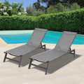 Adjustable Aluminum Outdoor Chaise Lounge Chair G370
