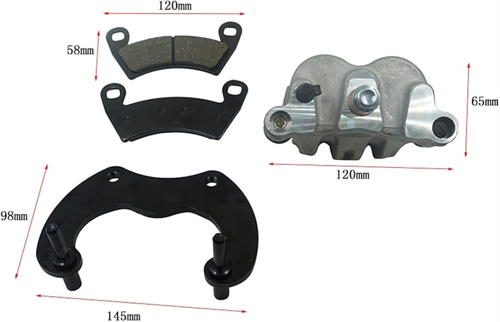 Rear Brake Calipers Compatible For Polaris RZR XP 1000 2014-2022, Ranger Crew 900 2014, RZR RS1 2018-2021, RZR XP 4 1000 2014-2022 D358