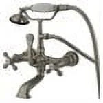 Oil Rub Bronze Wall Mount Clawfoot Tub Filler with Hand Shower V8632