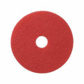 Red Buffing Floor Pad, 5/Case, Size: 20 H209
