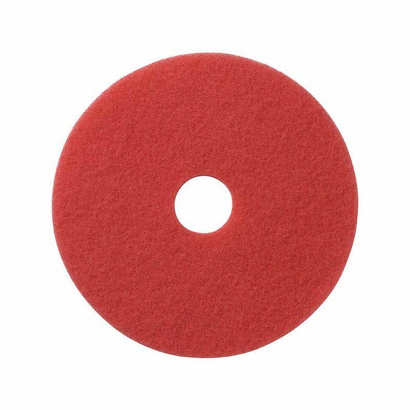 Red Buffing Floor Pad, 5/Case, Size: 20 H209