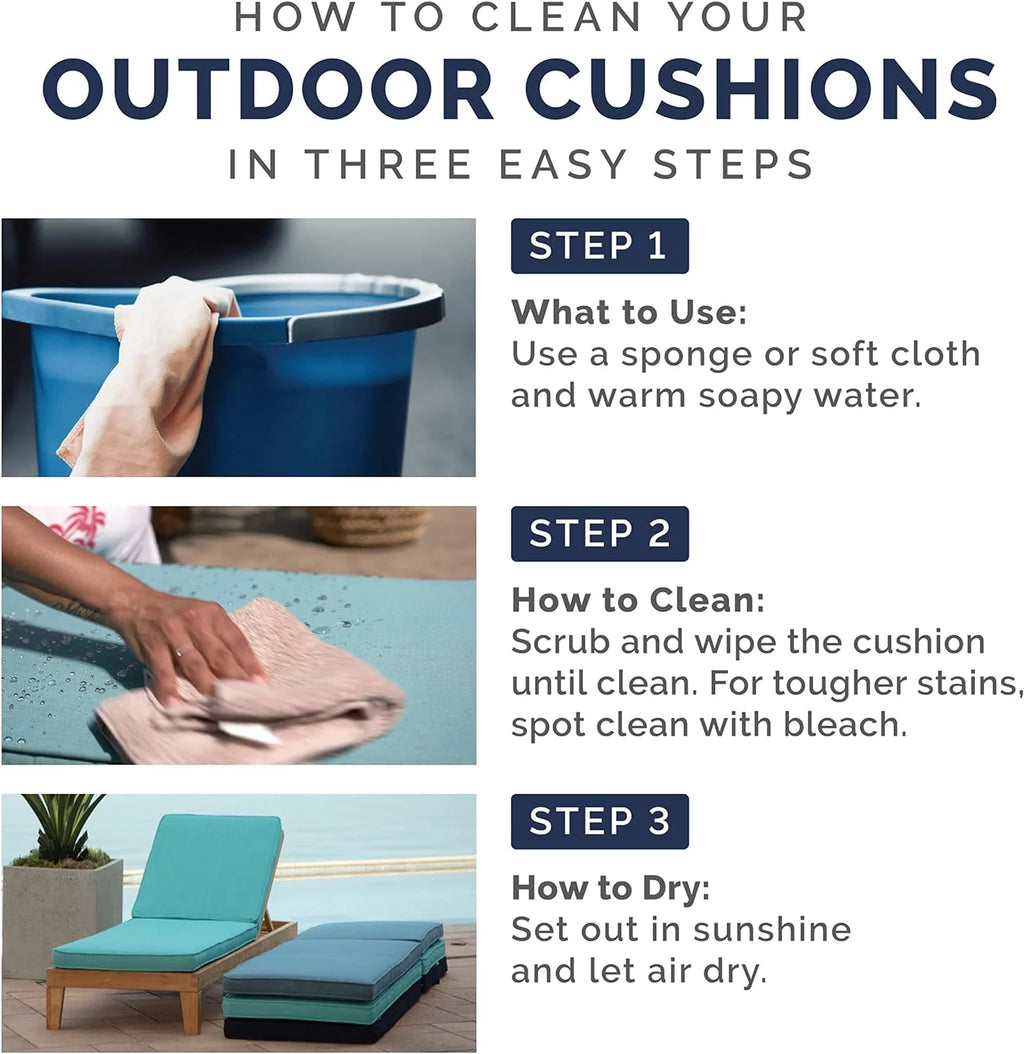 Sapphire Blue Outdoor Dining Chair Cushion 20 X 20 M267