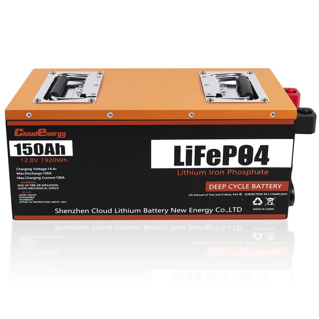 12V 150Ah LiFePO4 Deep Cycle Battery with 100A BMS V140661