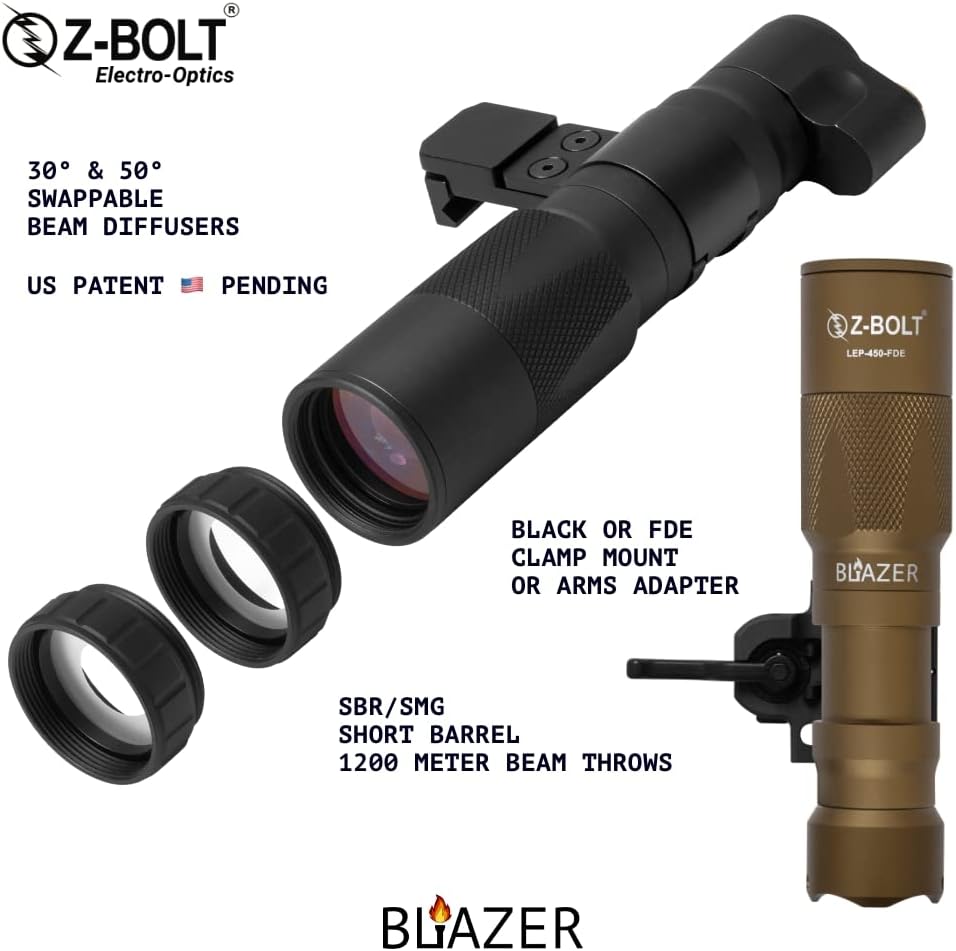 Blazer LEP White Light Illuminator & Flashlight with Rail Clamp Mount G379683