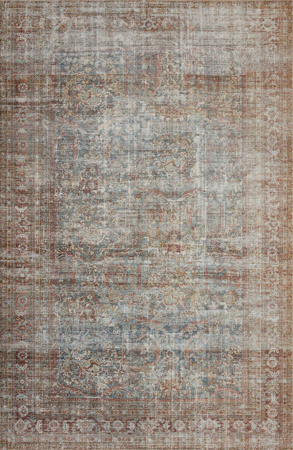 Lagoon Brick 2'0 x 5'0 Rug Q467