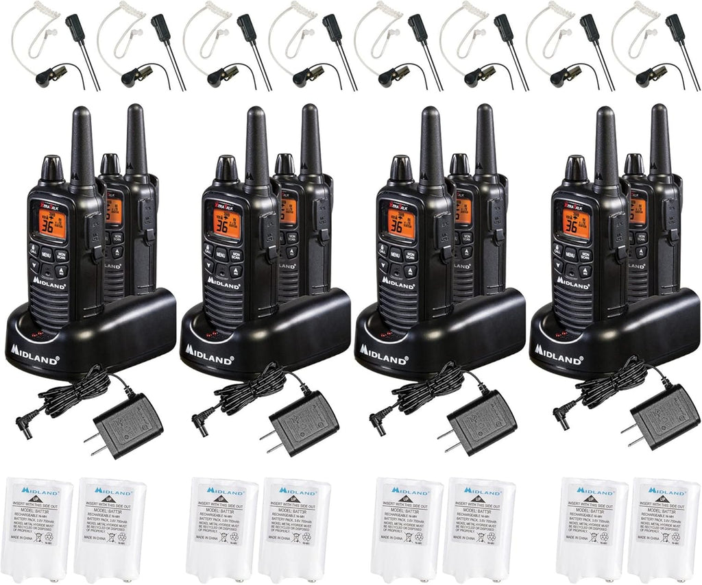 36 Channel FRS Two-Way Radio Walkie Talkie Pair Pack Black G497672