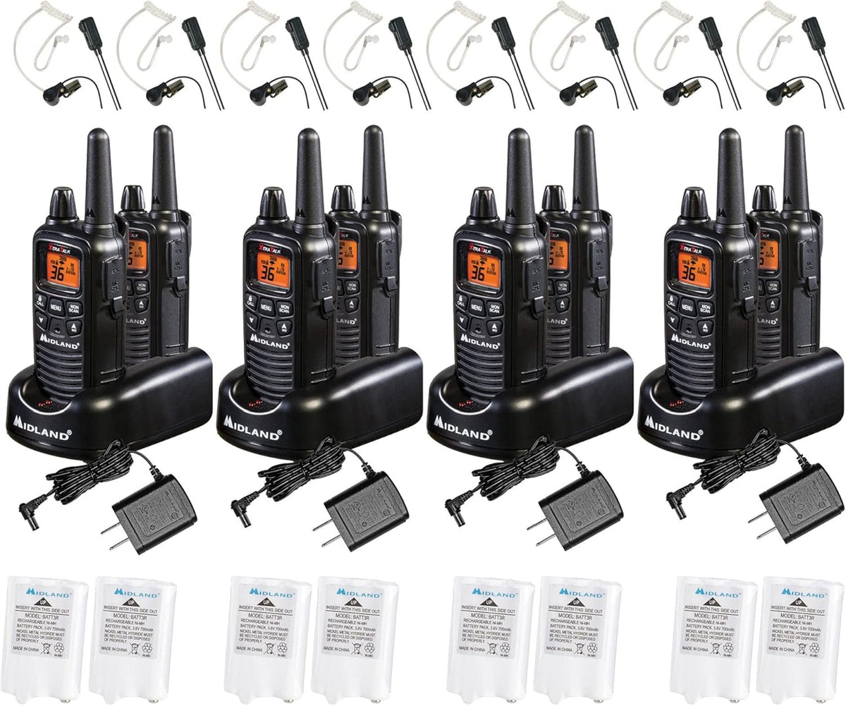 36 Channel FRS Two-Way Radio Walkie Talkie Pair Pack Black G497672