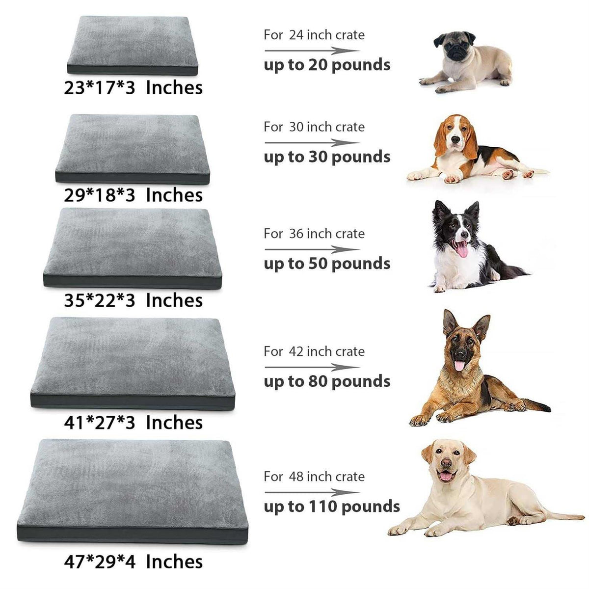 Waterproof Plush Dog Bed with Removable Washable Cover Y5404