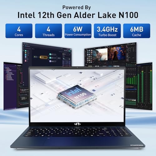 15.6 IPS FHD Laptop, 16GB RAM 1TB SSD Intel Pentium Quad Core N100, Backlit Keyboard Fingerprint R3599