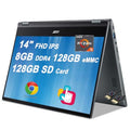 14" FHD IPS Multi-Touch 2-in-1 Laptop with AMD Ryzen 5 3500C, 8GB DDR4, 128GB eMMC T37815