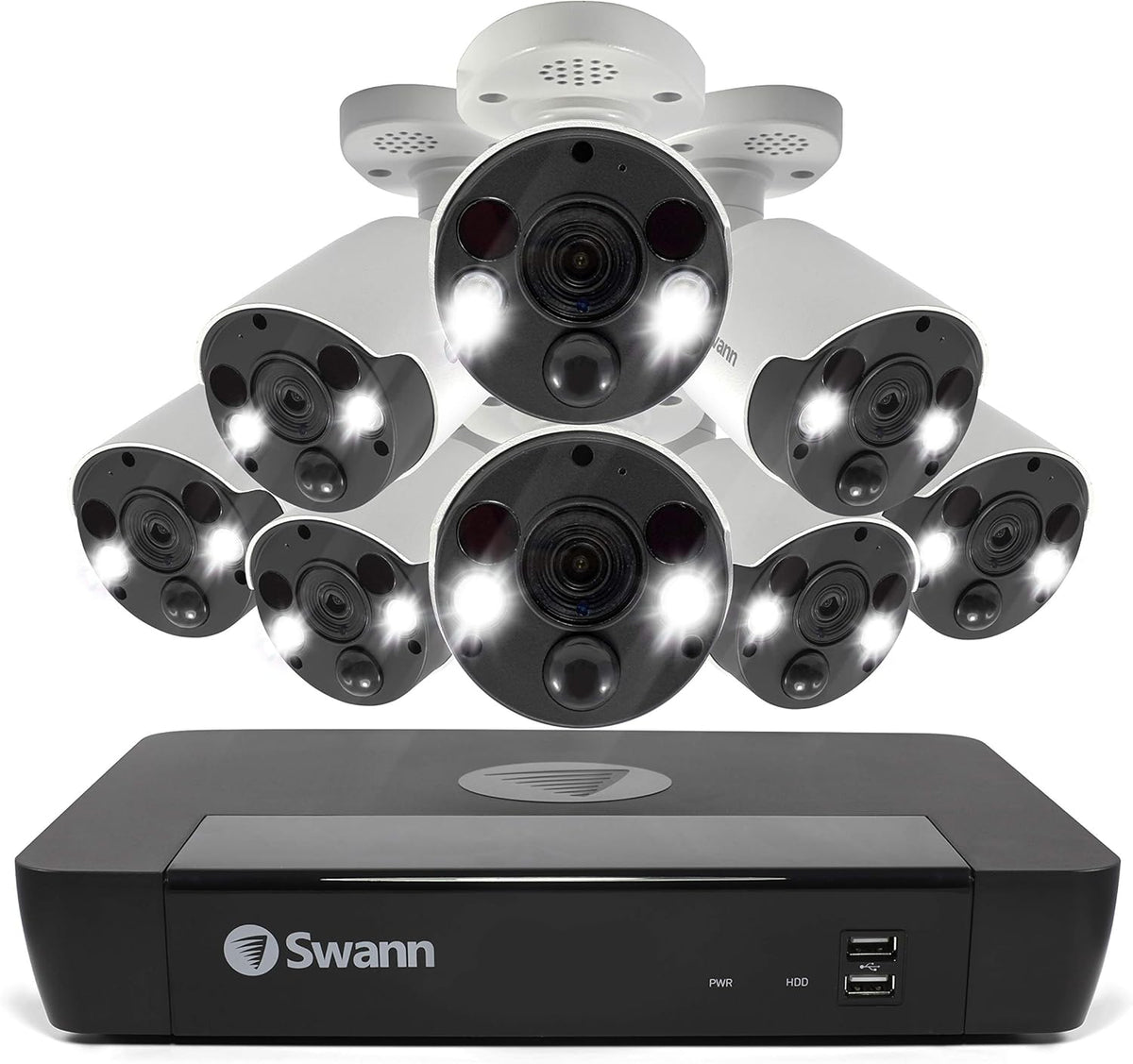 8 Camera 8 Channel 4K Ultra HD POE NVR Security Camera System Q4967