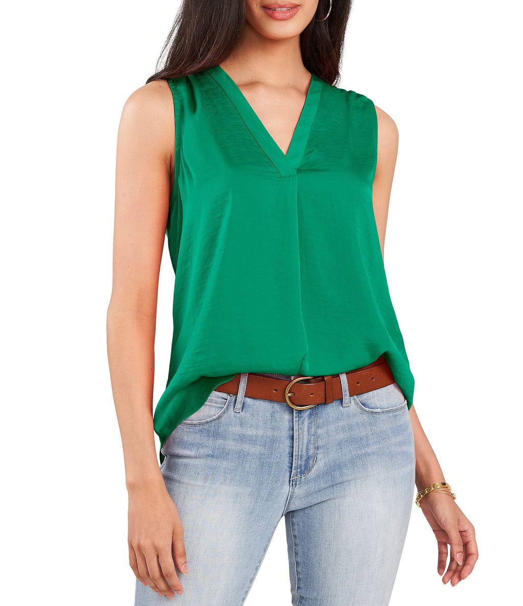 V-Neck Sleeveless Blouse F636862
