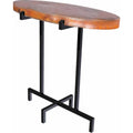Oval Accent Table with Hammered Copper Top G314579