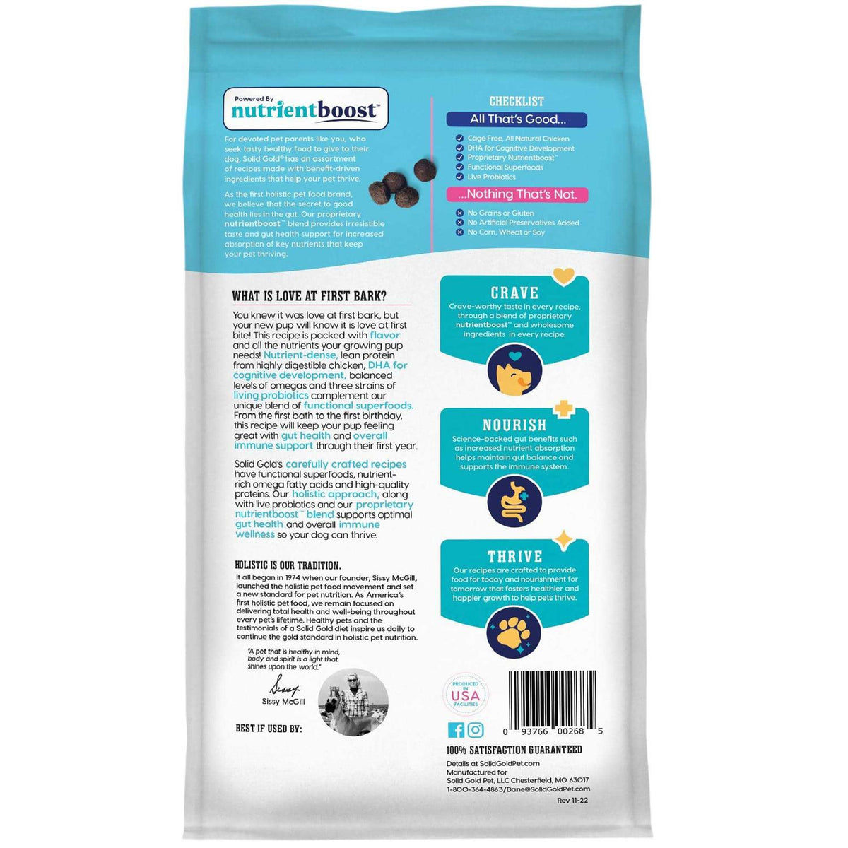 Solid Gold Chicken Dry Dog Food V868668