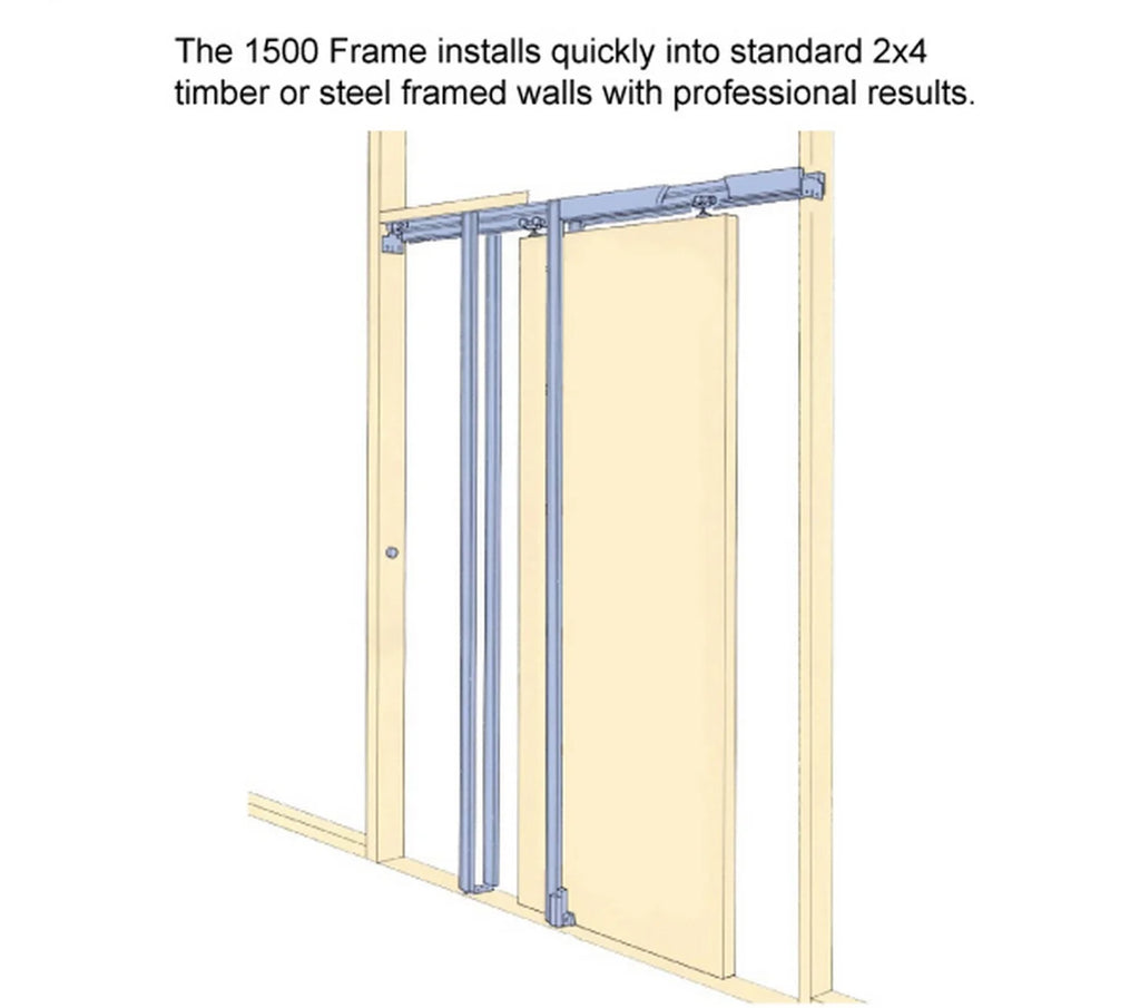 Sliding French Double Pocket Doors 48 x 96 inches Solid Wood F4118